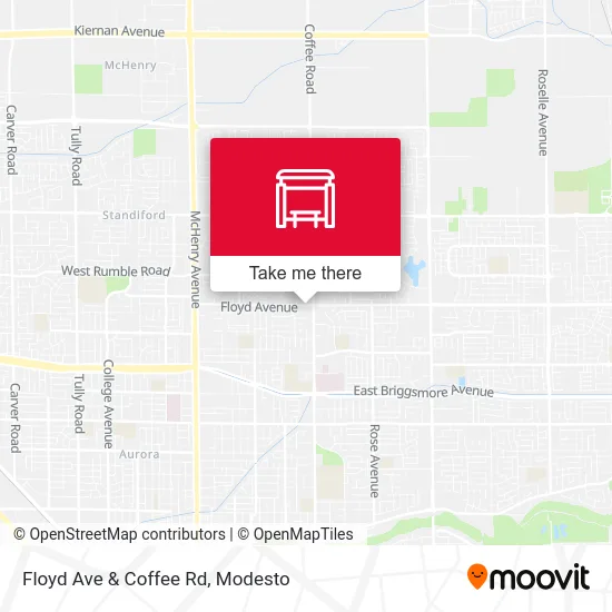 Floyd Ave & Coffee Rd map
