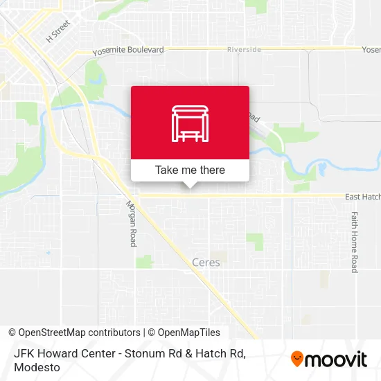 Mapa de JFK Howard Center - Stonum Rd & Hatch Rd