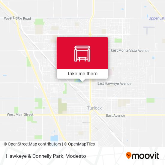 Hawkeye & Donnelly Park map