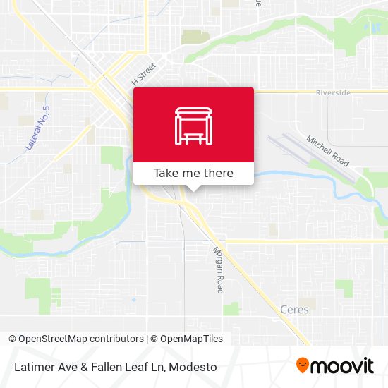 Latimer Ave & Fallen Leaf Ln map