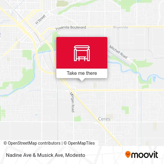 Mapa de Nadine Ave & Musick Ave