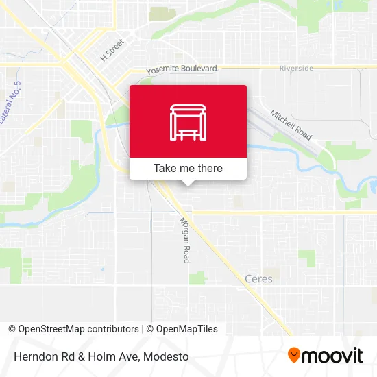 Mapa de Herndon Rd & Holm Ave