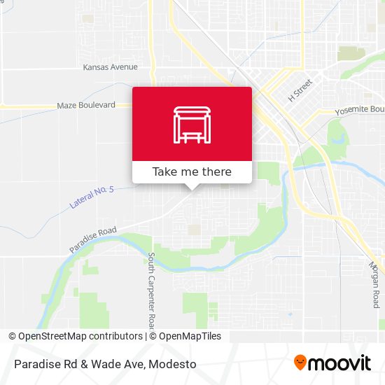 Paradise Rd & Wade Ave map