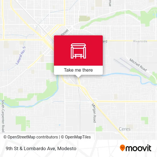 Mapa de 9th St & Lombardo Ave