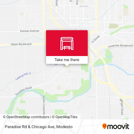 Paradise Rd & Chicago Ave map