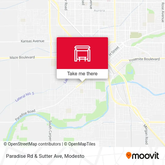 Mapa de Paradise Rd & Sutter Ave