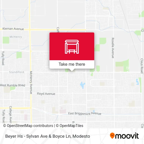 Mapa de Beyer Hs - Sylvan Ave & Boyce Ln