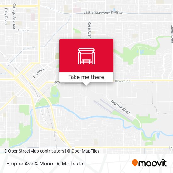 Empire Ave & Mono Dr map