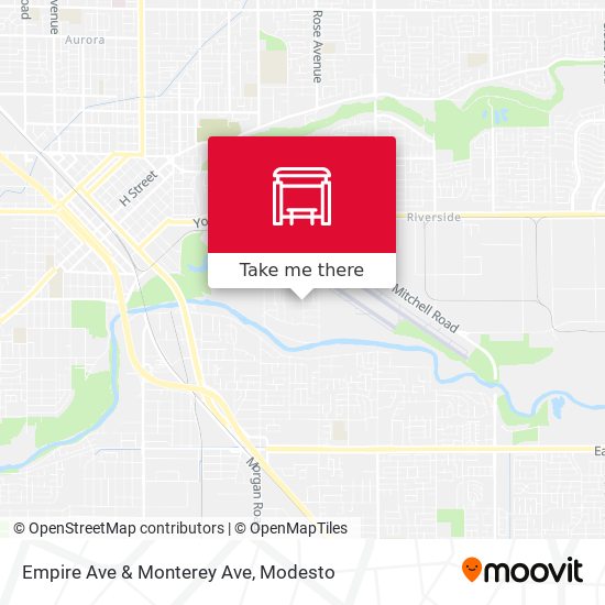 Empire Ave & Monterey Ave map