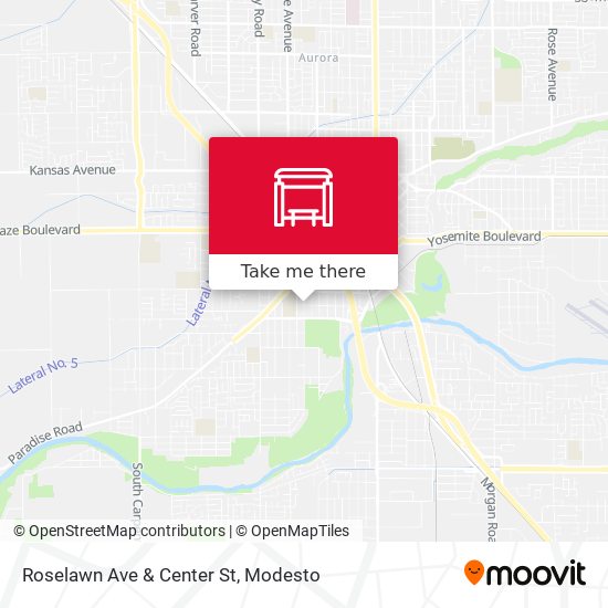 Roselawn Ave & Center St map