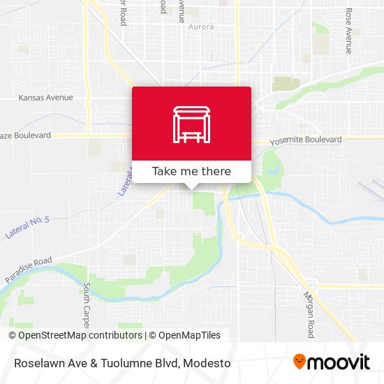 Mapa de Roselawn Ave & Tuolumne Blvd