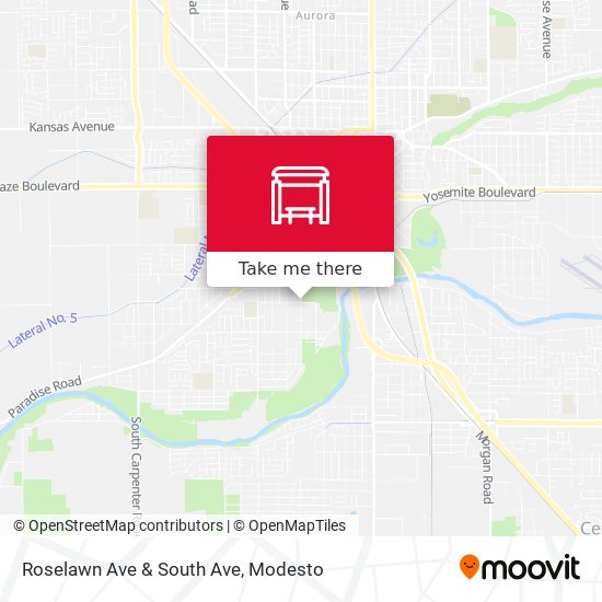 Roselawn Ave & South Ave map