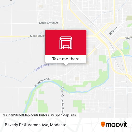 Mapa de Beverly Dr & Vernon Ave