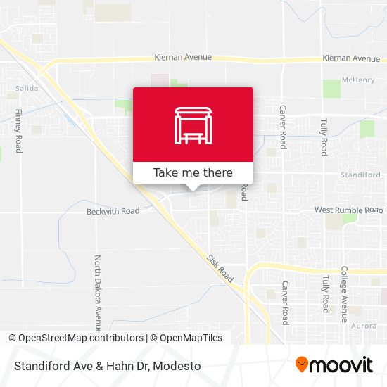 Standiford Ave & Hahn Dr map