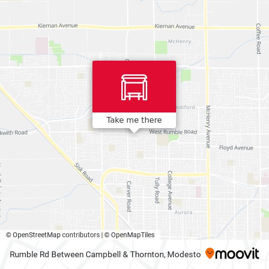 Rumble Rd Between Campbell & Thornton map