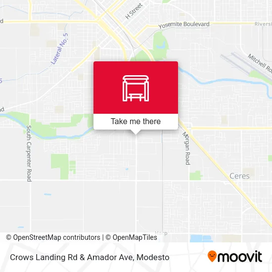 Mapa de Crows Landing Rd & Amador Ave
