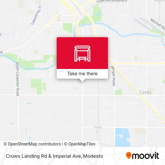 Mapa de Crows Landing Rd & Imperial Ave