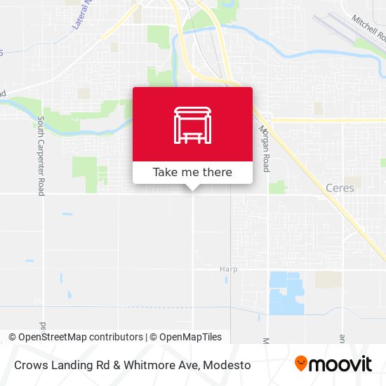 Crows Landing Rd & Whitmore Ave map