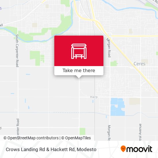 Crows Landing Rd & Hackett Rd map