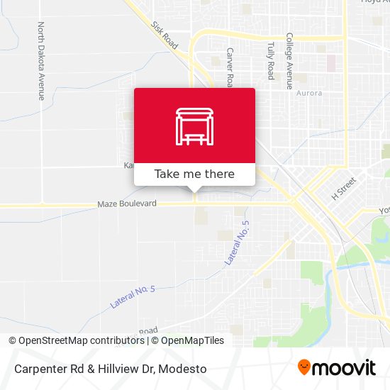 Carpenter Rd & Hillview Dr map