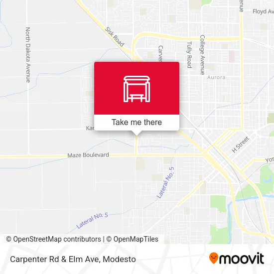 Mapa de Carpenter Rd & Elm Ave