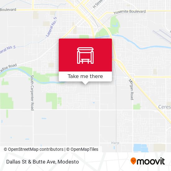 Dallas St & Butte Ave map