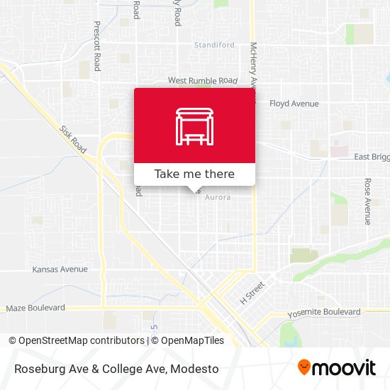 Roseburg Ave & College Ave map