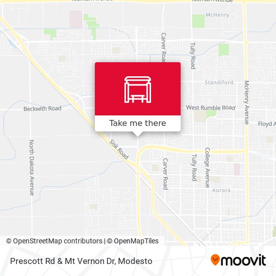 Prescott Rd & Mt Vernon Dr map