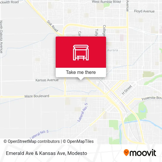 Mapa de Emerald Ave & Kansas Ave