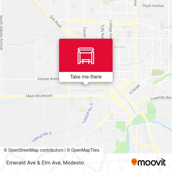 Mapa de Emerald Ave & Elm Ave