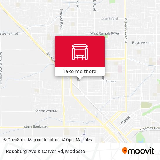 Roseburg Ave & Carver Rd map