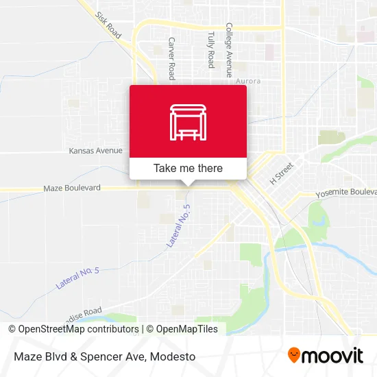 Mapa de Maze Blvd & Spencer Ave