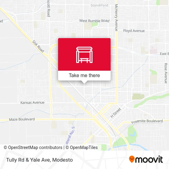 Mapa de Tully Rd & Yale Ave