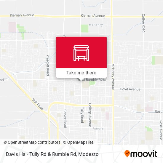 Davis Hs - Tully Rd & Rumble Rd map