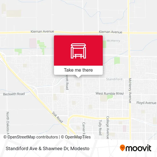 Standiford Ave & Shawnee Dr map