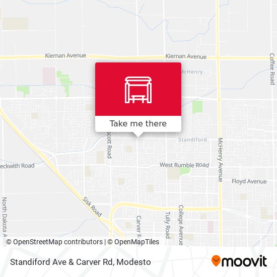 Standiford Ave & Carver Rd map