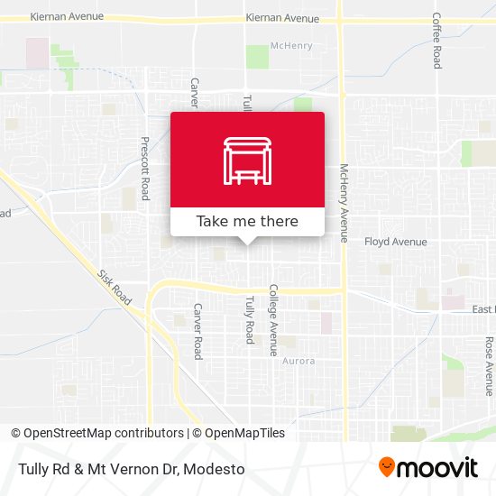 Tully Rd & Mt Vernon Dr map