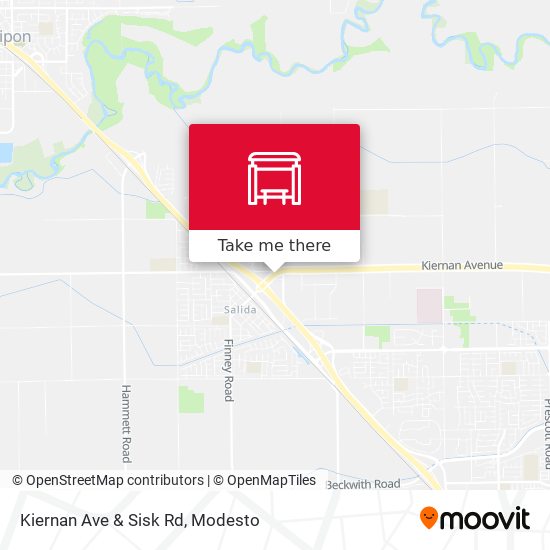 Kiernan Ave & Sisk Rd map