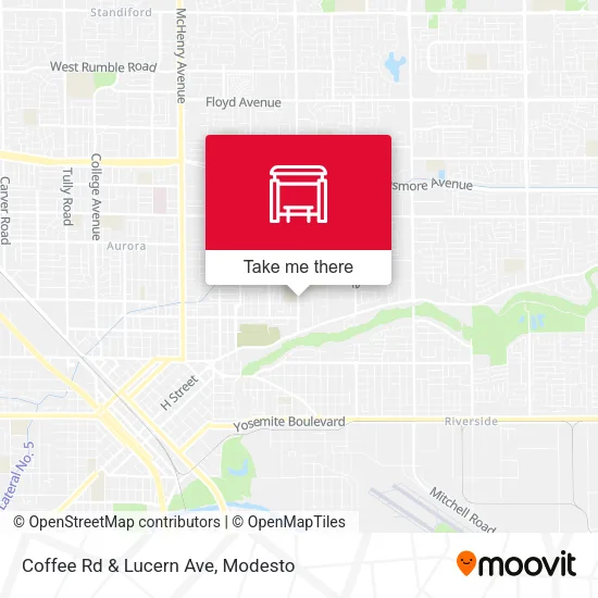 Mapa de Coffee Rd & Lucern Ave