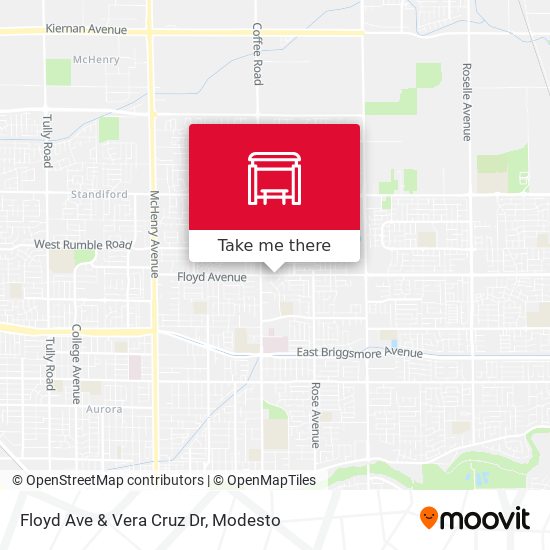 Floyd Ave & Vera Cruz Dr map