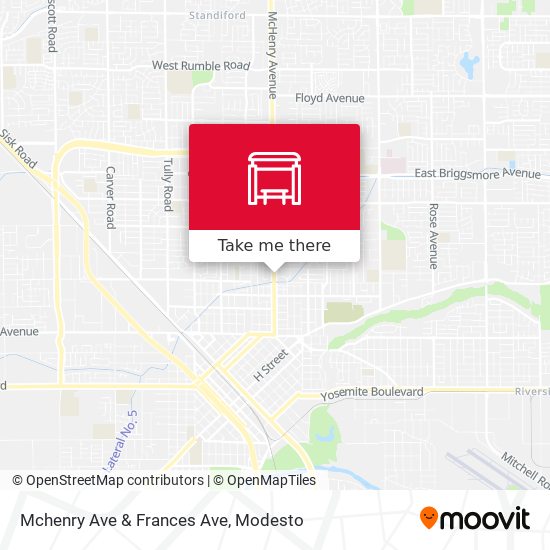 Mchenry Ave & Frances Ave map