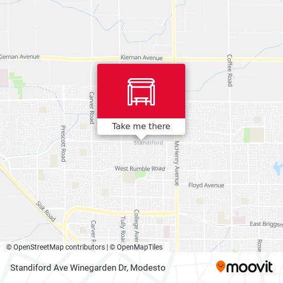 Standiford Ave Winegarden Dr map