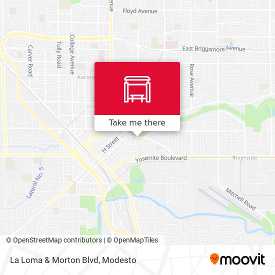 La Loma & Morton Blvd map
