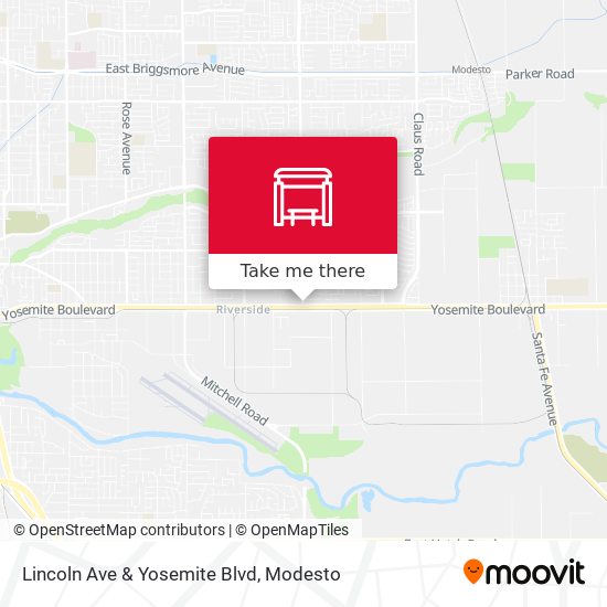 Lincoln Ave & Yosemite Blvd map