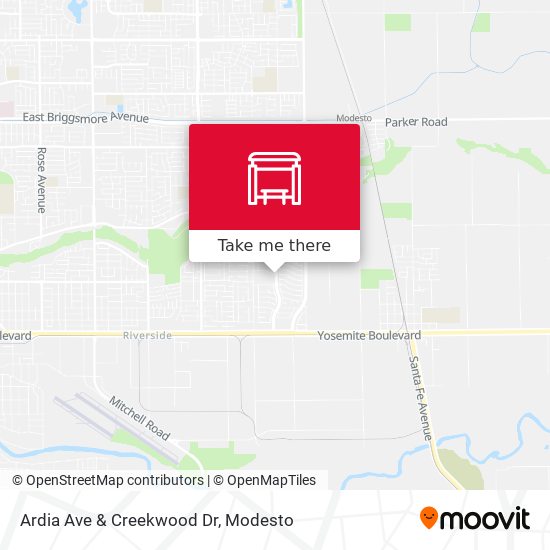 Ardia Ave & Creekwood Dr map