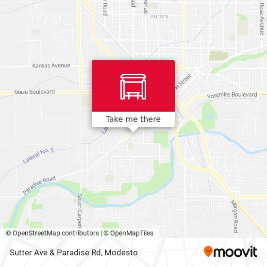 Sutter Ave & Paradise Rd map