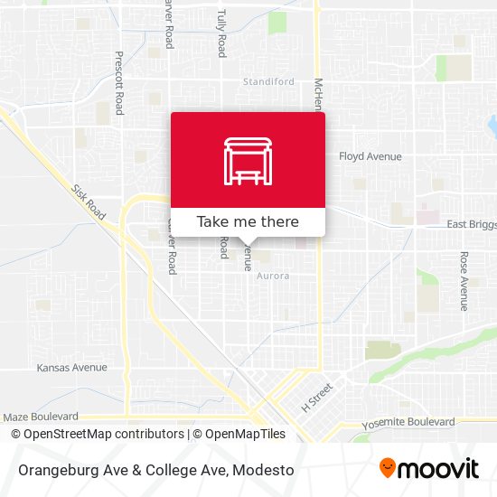 Orangeburg Ave & College Ave map