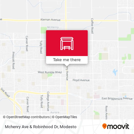 Mchenry Ave & Robinhood Dr map