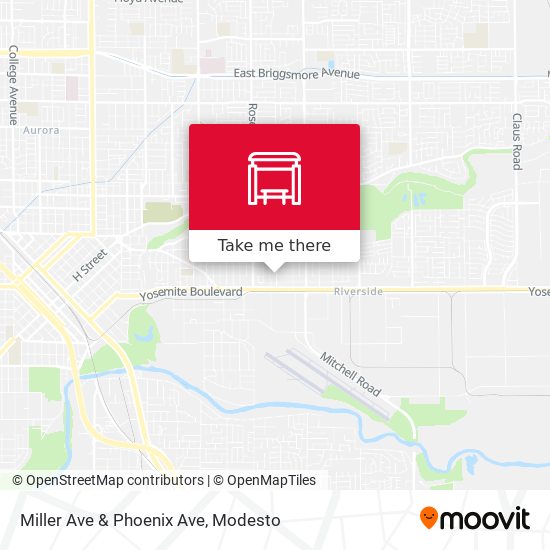 Miller Ave & Phoenix Ave map