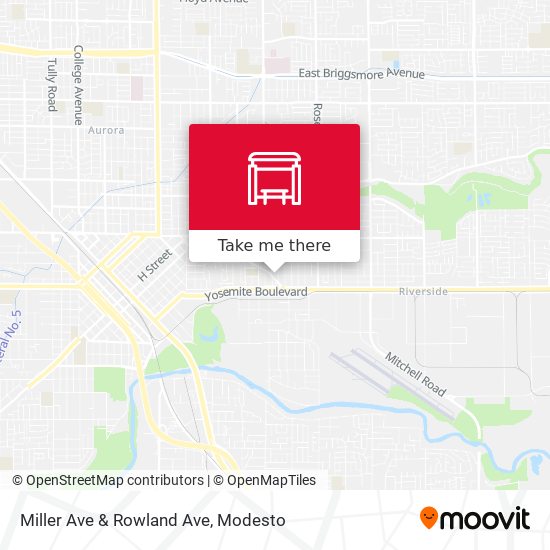 Miller Ave & Rowland Ave map